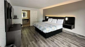 Bureau, espace de travail pour ordinateur portable, rideaux occultants