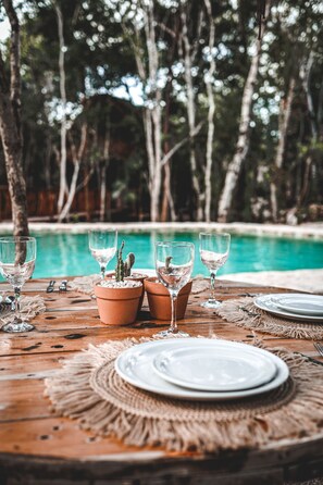 Outdoor dining - Naay Zama (Tulum)