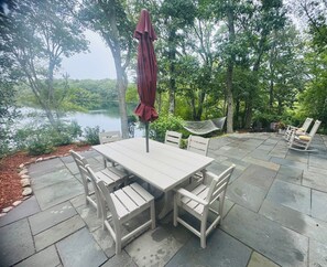 Outdoor dining - Your Private Lakeside Escape- NEW! LINENS INCLUDED!  (Barnstable)