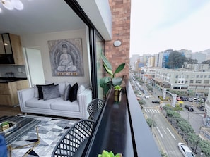 Panoramic-Apartment | Ausblick vom Zimmer