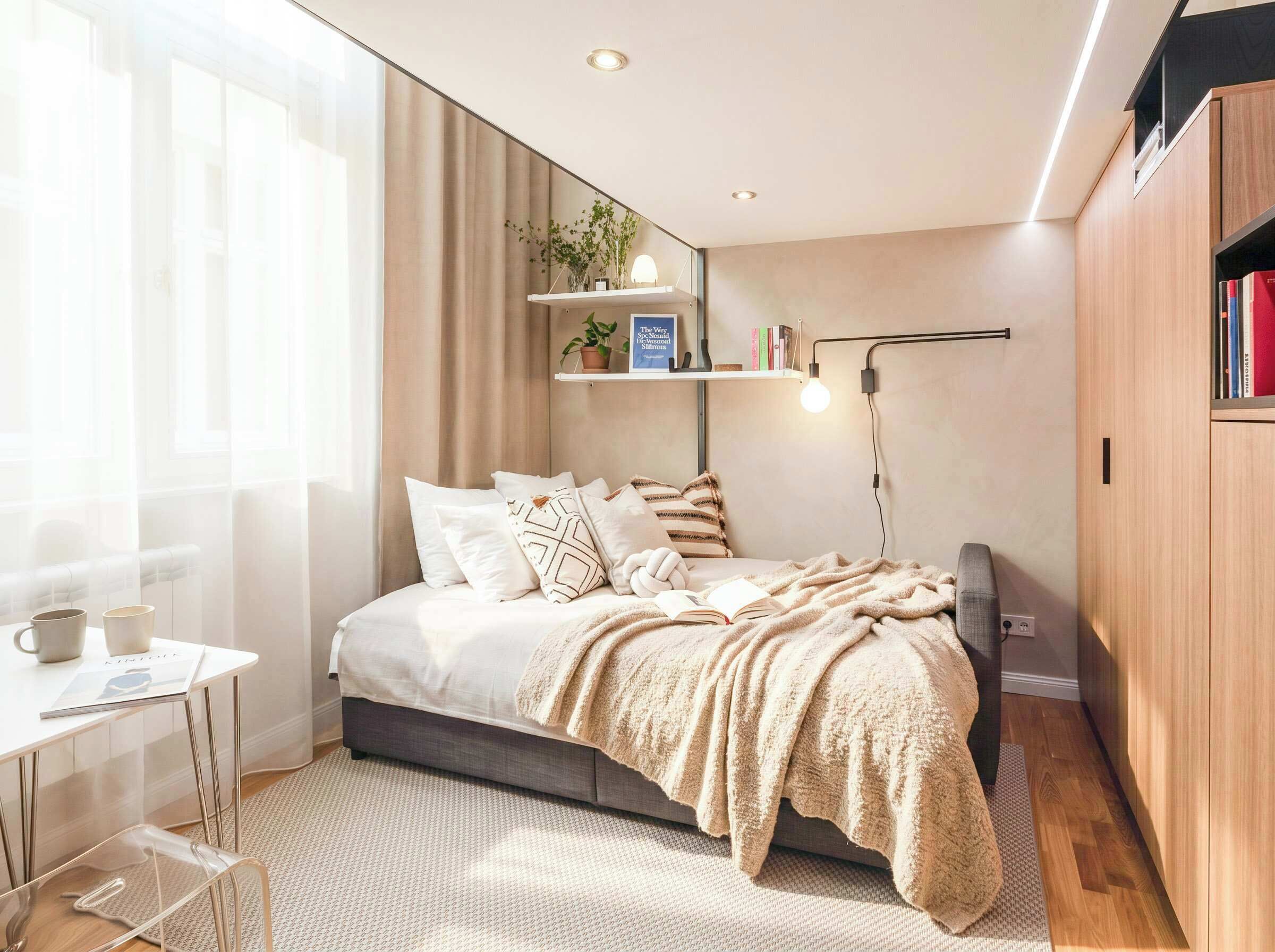 1 habitación, tabla de planchar con plancha, wifi y ropa de cama 