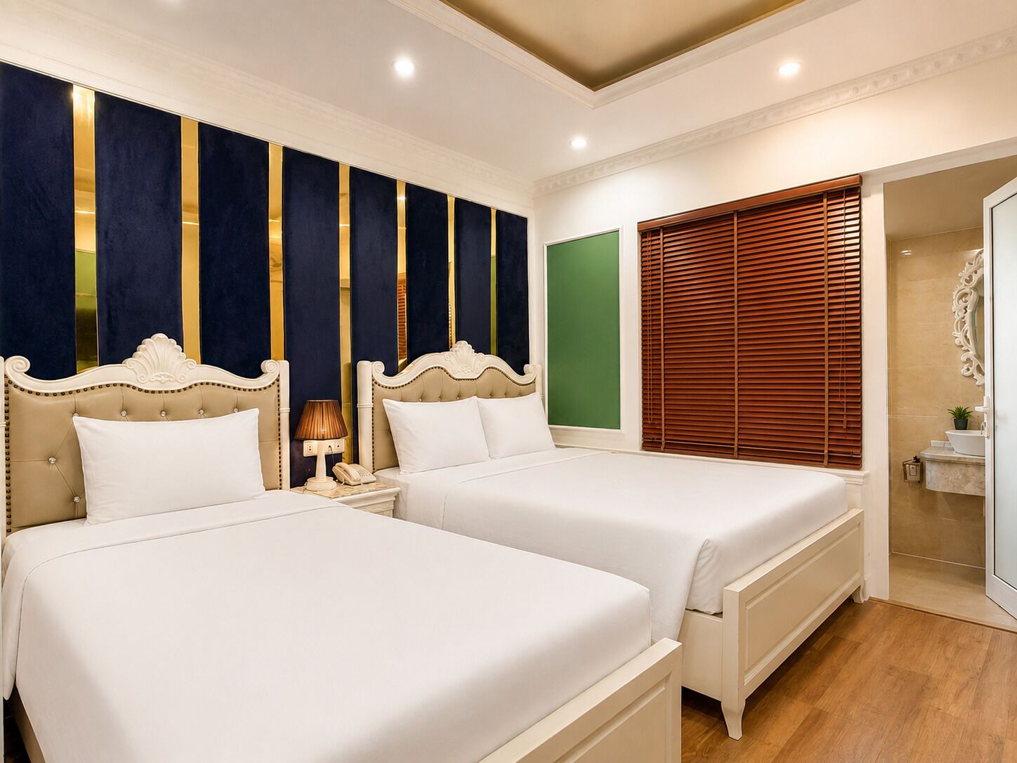 Family Triple Room, Multiple Beds, No Windows | Hypo-allergenic bedding, memory-foam beds, minibar, desk