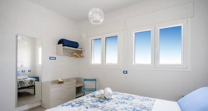 Holiday Apartment "Gufo Di Mare - Celeste" with Sea View, Private Terrace