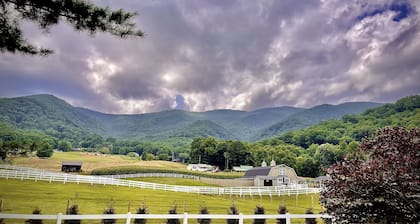 Sleeps 6 - Mountain Views! Enjoy watching Alpacas & Mini Horses from your deck!