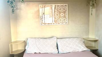 2 slaapkamers, een strijkplank/strijkijzer, gratis wifi, beddengoed