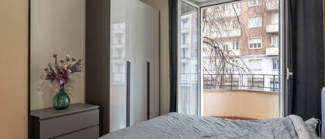 1 غرفة نوم وواي فاي وملاءات أسرّة