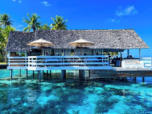 Breakfast, lunch, dinner served; French cuisine, beach views