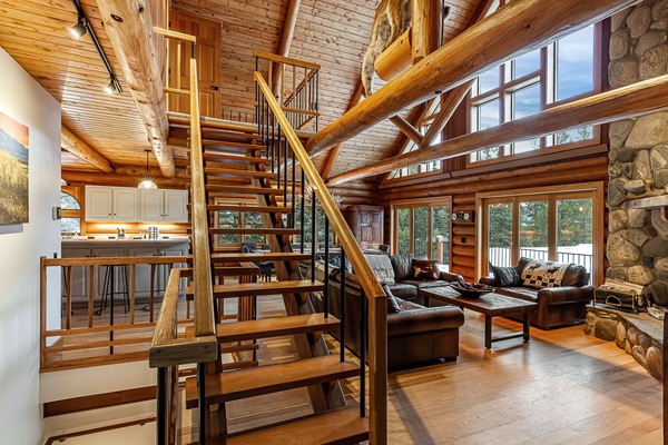 Smart TV, chimenea, libros