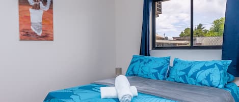 2 bedrooms, iron/ironing board, free WiFi, bed sheets