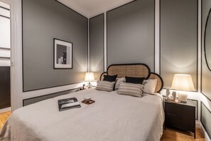2 chambres, fer et planche Ă repasser, Wi-Fi, draps fournis