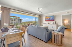 TV, DVD player, stereo - Maui Resort Rentals:  Honua Kai Hokulani 546 - Spacious 2BR w/ Partial Ocean & Mountain Views! (Lahaina)