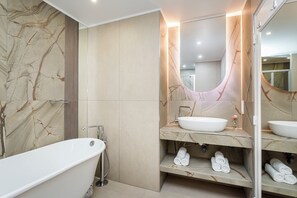 Hair dryer, towels