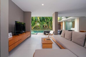 Villa básica | Área de sala de estar | Estéreo 