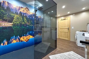 Regadera y secadora de cabello 