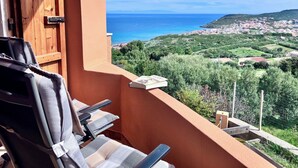 Appartement, 3 chambres, balcon, vue sur l’océan | Terrasse/patio