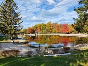 Property grounds - Chalet on the Lake 68 w/ Beach Access, Pools, Sport Courts, Fishing Pond & more! (Stevensville)