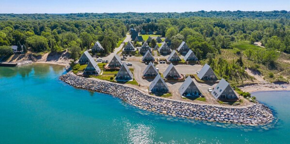 Exterior - Lakefront Chalet #34 w/ Beach Access, Pools, Sport Courts, Fishing Pond & more! (Stevensville)