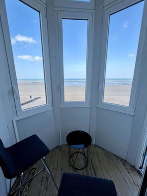 Interior - La Tourelle - Balcon vue mer et Terrasse Plein sud (Saint-Aubin-sur-Mer)