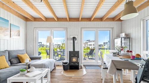 Küstenglück - Terrasse, Infrarot-Sauna, Kamin, Dusche, Badewanne, Waschmaschine