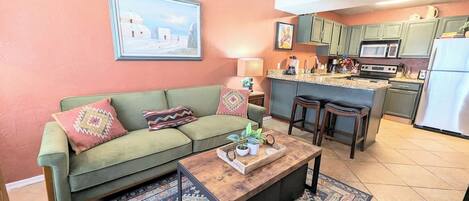 Televisie en een open haard