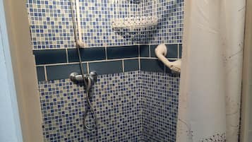 Hair dryer, soap, toilet paper