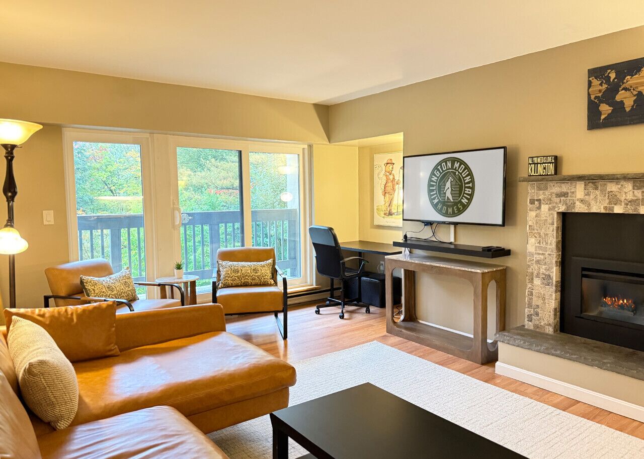 Een smart-tv en een open haard