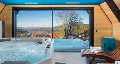Rustic villa Roza with outdoor pool in Kupjak