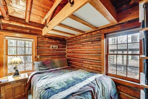 House (3 Bedrooms) | Interior - Michigan Log Cabin w/ Pere Marquette River Views (Branch)