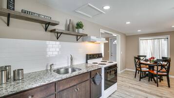 Microwave, oven, stovetop, high chair