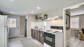 Microwave, oven, stovetop, high chair