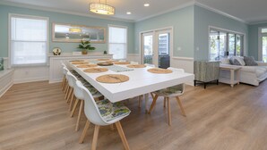 Dining - 2nd Row 5 BR Beach House with a Private Pool! The Gathering Place  (Surfside Beach)