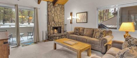 TV, fireplace, DVD player