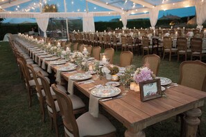 Área para banquetes al aire libre