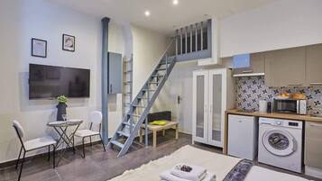 1 chambre, fer et planche Ă repasser, Wi-Fi gratuit, draps fournis