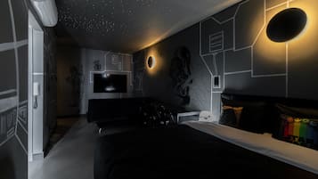 Roupas de cama antialérgicas, escrivaninha