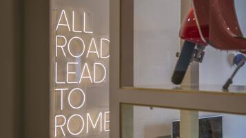 Comfort Apartment, 4 Bedrooms | Living area | 55-inch LED TV with digital channels