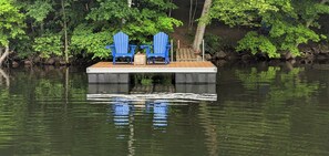 Property grounds - Beautiful waterfront Cottage with Private Dock located on Bob's Lake. (Godfrey)