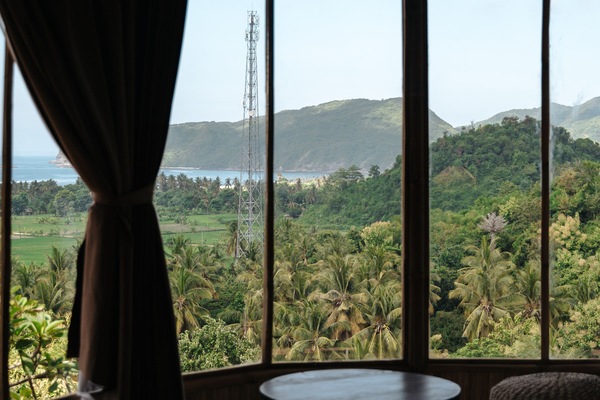 Villa – exclusive, 1 kingsize-seng, sjøutsikt | 1 soverom, minibar, skrivebord og skrivebord for bærbar PC