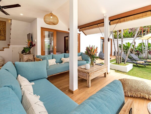 Villa, 3 soverom, røyk, privat basseng | Terrasse/patio