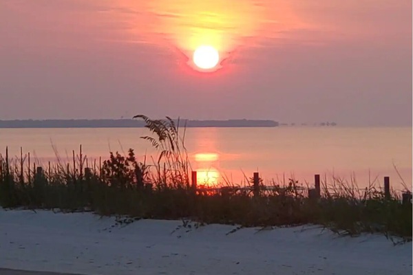 Sunrises over the Mississippi Sound are amazing and worth getting up for!
