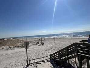 Sun-loungers, beach towels