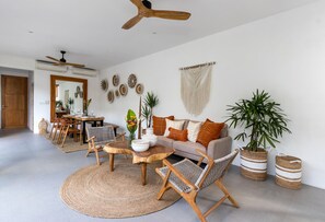 Villa, 4 Schlafzimmer, Raucher, eigener Pool | Wohnbereich