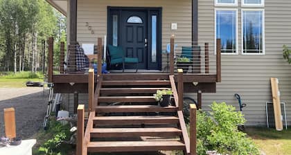 Expansive Kenai home near fishing, airport w/pool table, fire pit, gardens!