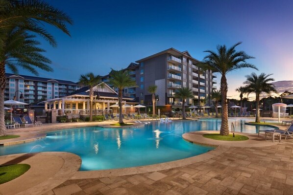 A heated pool