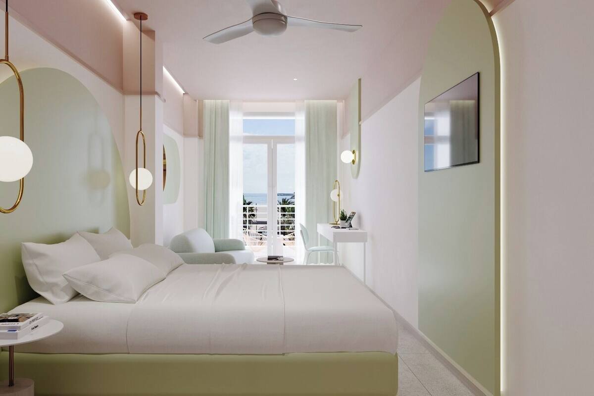 Superior Quadruple Room, 1 Queen Bed with Sofa bed, Sea View | Down comforters, free WiFi, bed sheets