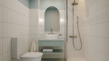 Douche, serviettes fournies