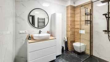Shower, hair dryer