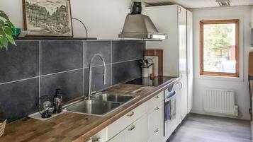 Fridge, oven, stovetop, dishwasher