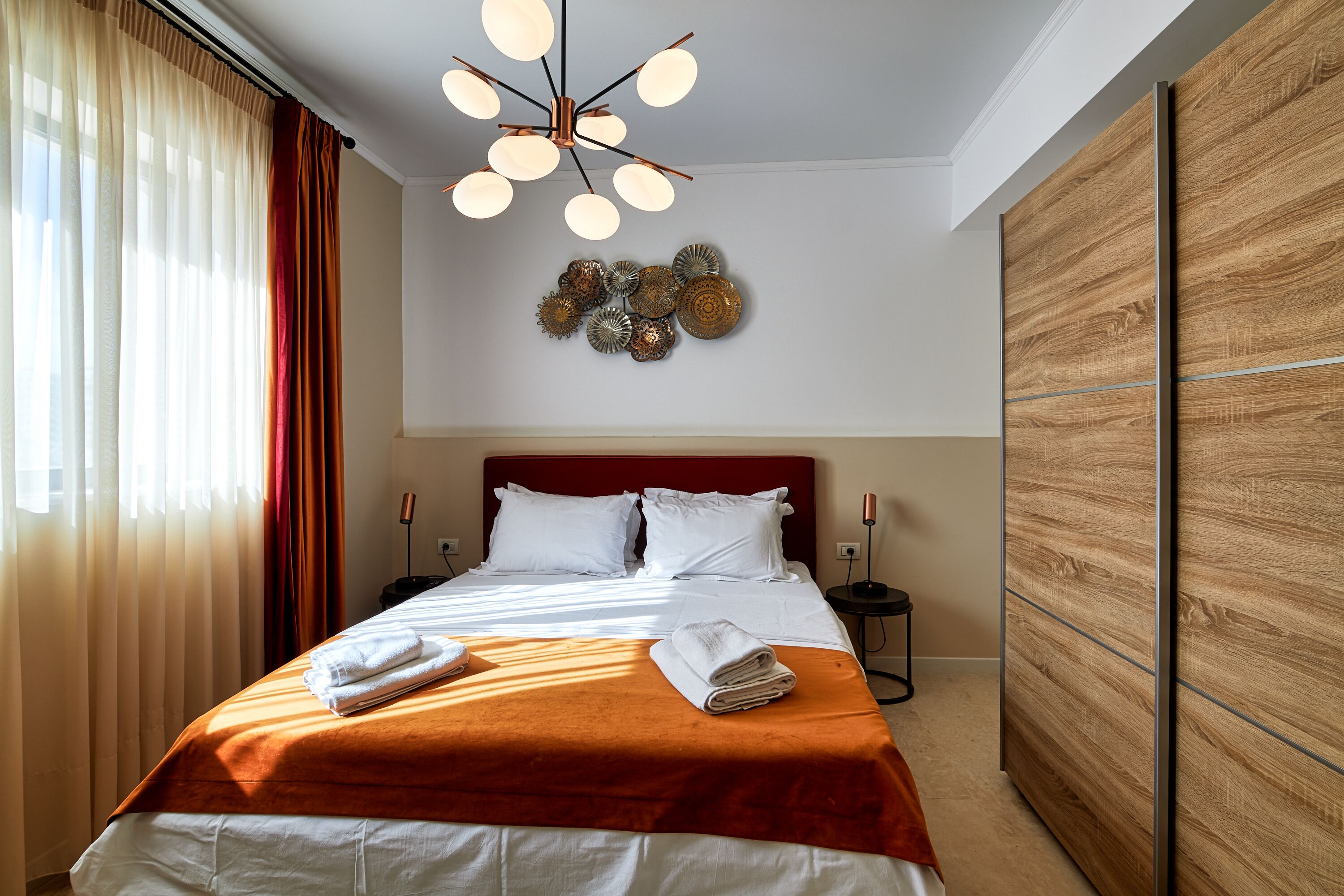 Apartemen Panorama | 1 kamar tidur, meja kerja, kedap suara, dan Wi-Fi gratis