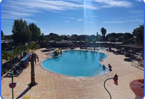 Et oppvarmet basseng